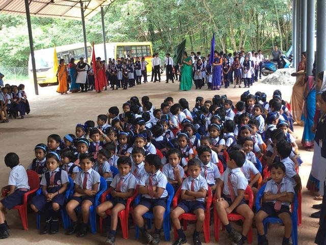 Siddhartha students and staff on the campus at Ambalamkunnu &mdash; photograph 4
