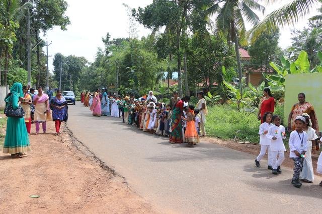 Siddhartha students at a sports or fitness programme &mdash; photograph 1